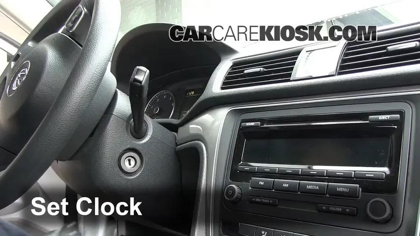 2012 Volkswagen Passat S 2.5L 5 Cyl. Sedan (4 Door) Clock Set Clock
